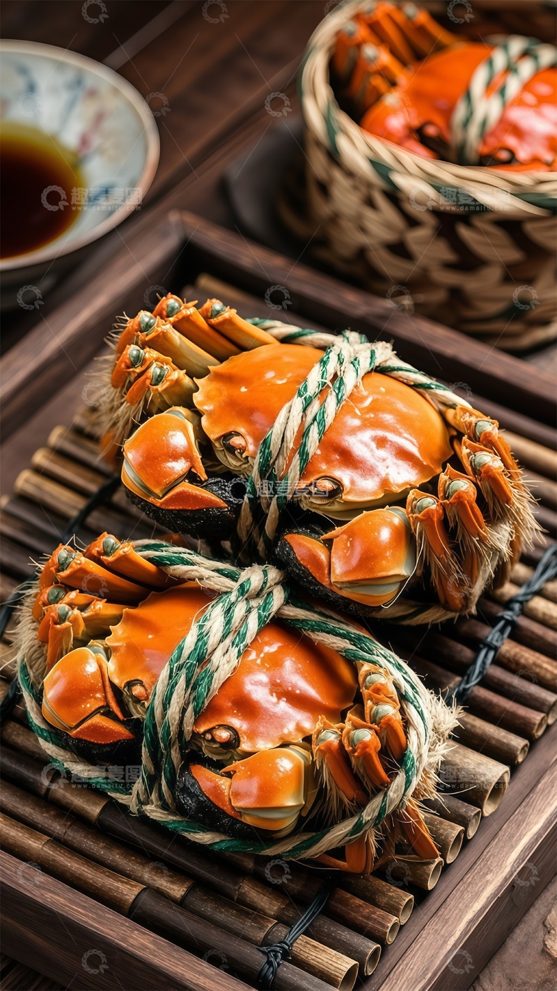 高清大图下载【趣麦麦图】美食摄影大闸蟹特写