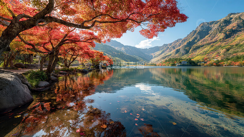 高清大图下载【趣麦麦图】湖畔  秋季  宁和  