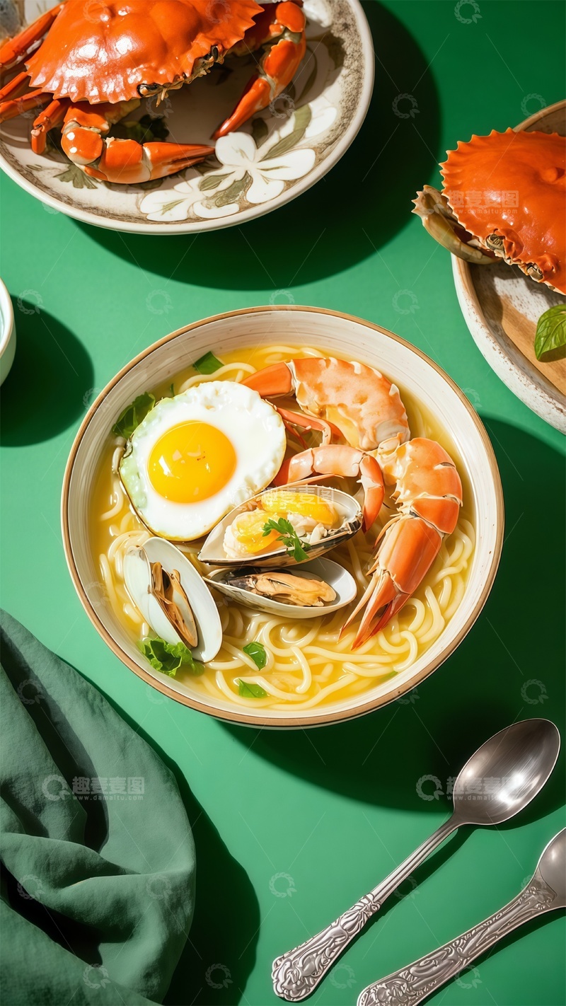 高清大图下载【趣麦麦图】海鲜面美食摄影各种菜式场景