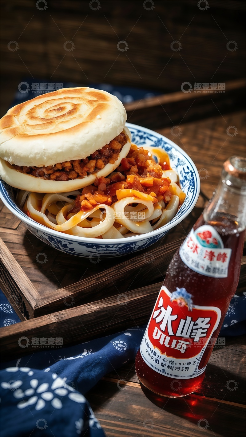 高清大图下载【趣麦麦图】中式美食配冰峰汽水