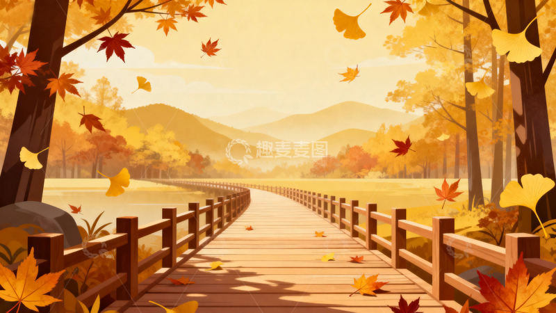 高清大图下载【趣麦麦图】唯美秋天背景6