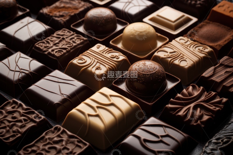 高清大图下载【趣麦麦图】美味的精装巧克力