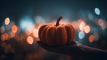 夜色中的南瓜灯