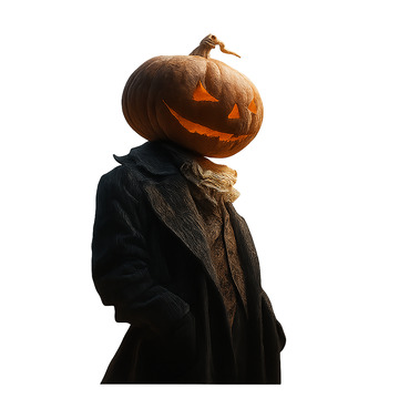 万圣节南瓜头人像艺术