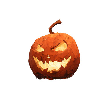 恐怖南瓜灯的黑暗夜晚