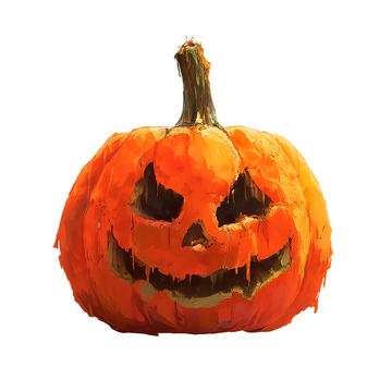 万圣节南瓜灯绘画艺术