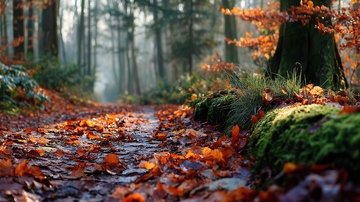 山涧  幽邃  丹赭  