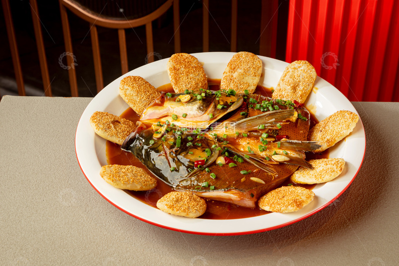 高清大图下载【趣麦麦图】美味的鱼头泡饼佳肴
