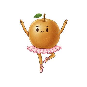 插画卡通梨子4
