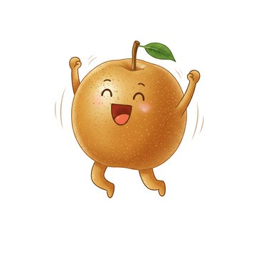 插画卡通梨子5