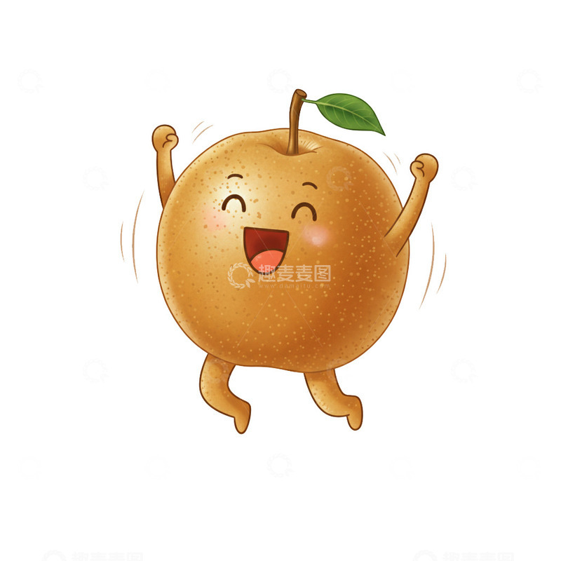 高清大图下载【趣麦麦图】插画卡通梨子5