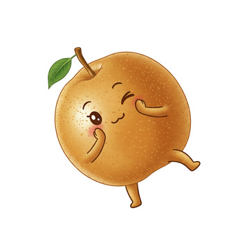 插画卡通梨子6