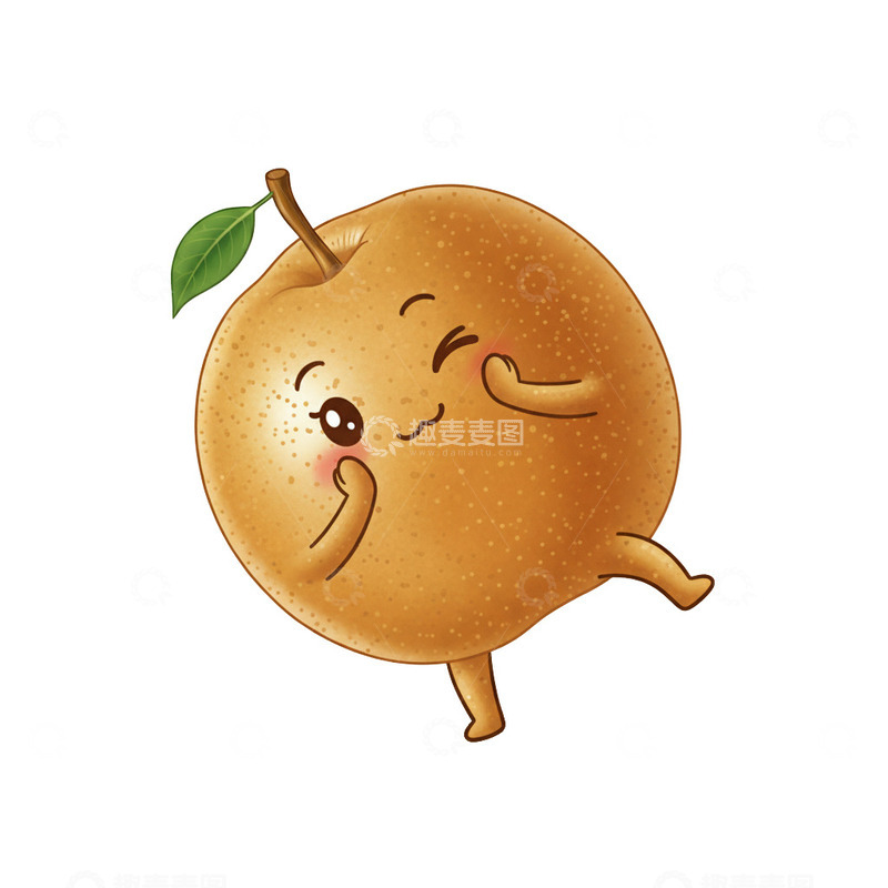 高清大图下载【趣麦麦图】插画卡通梨子6