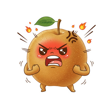 插画卡通梨子6