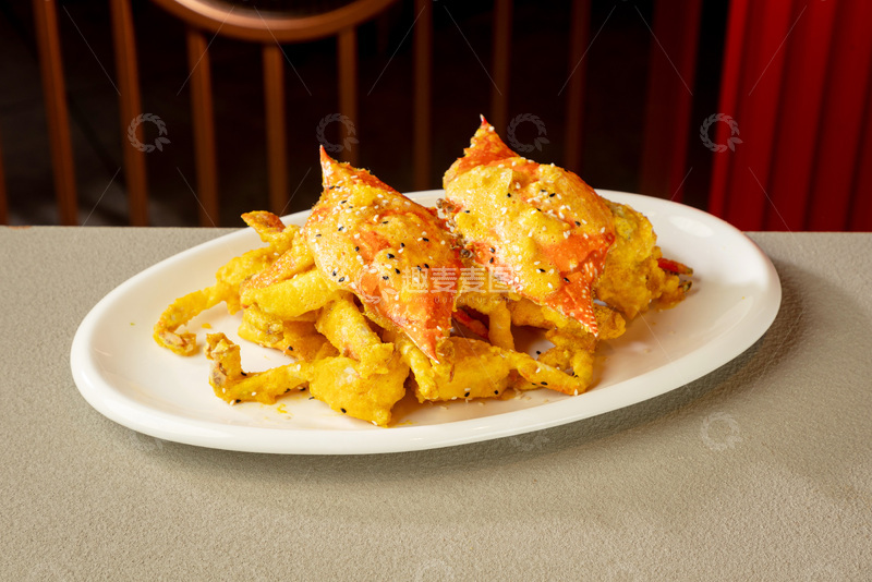 高清大图下载【趣麦麦图】-咸蛋黄梭子蟹