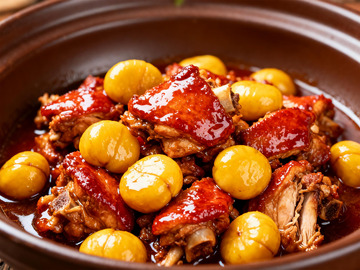 四川名菜板栗烧鸡