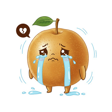 插画卡通梨子5