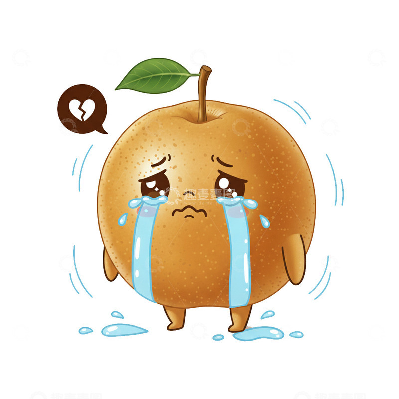 高清大图下载【趣麦麦图】插画卡通梨子5