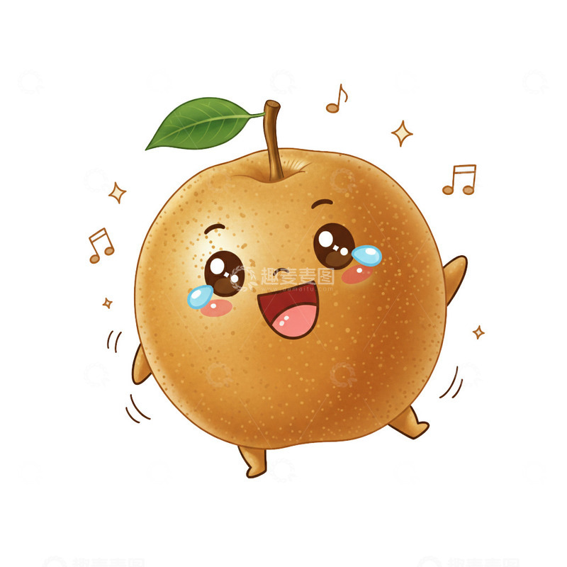 高清大图下载【趣麦麦图】插画卡通梨子3