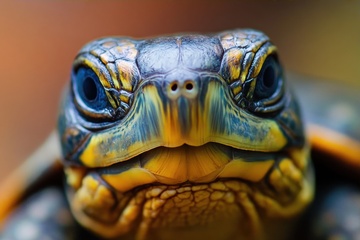 一只乌龟特写摄影