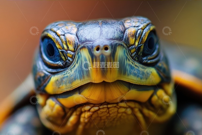高清大图下载【趣麦麦图】一只乌龟特写摄影