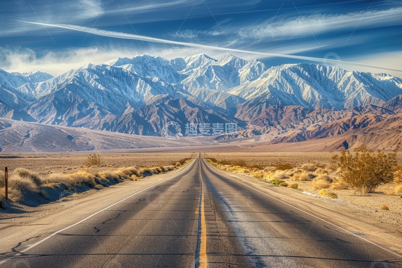 高清大图下载【趣麦麦图】户外远山公路自然风景