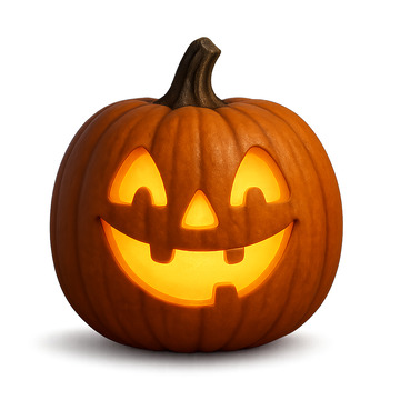 恐怖氛围的南瓜雕刻艺术