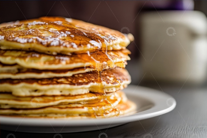 高清大图下载【趣麦麦图】一盘甜甜的华夫饼