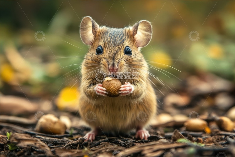 高清大图下载【趣麦麦图】吃东西的可爱小仓鼠