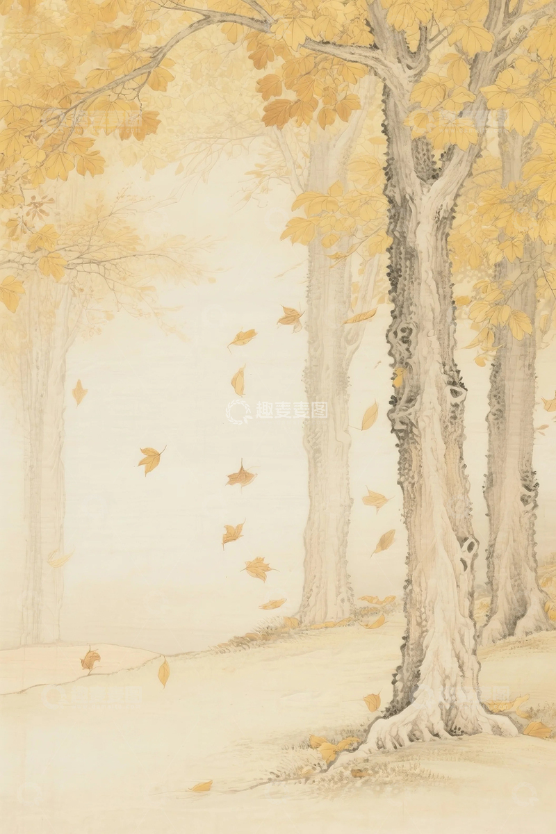 高清大图下载【趣麦麦图】国画国风背景15