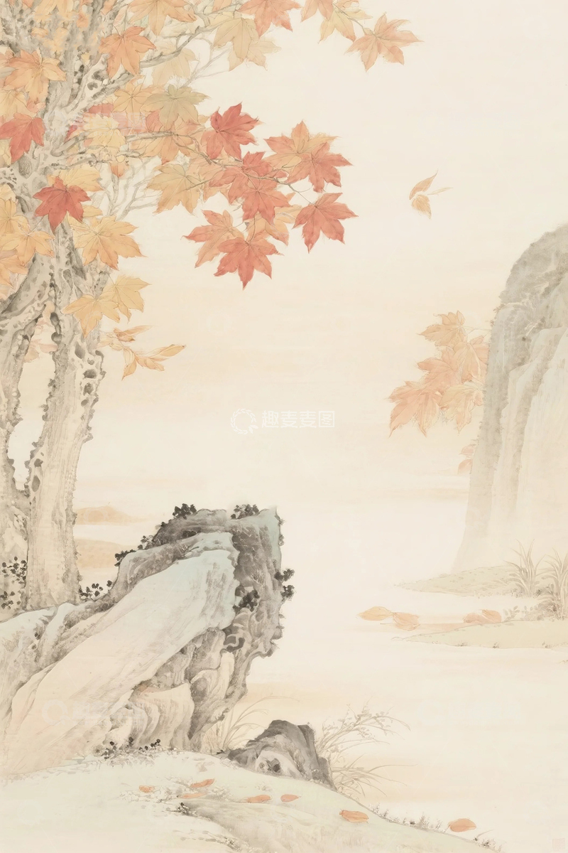 高清大图下载【趣麦麦图】国画国风背景13