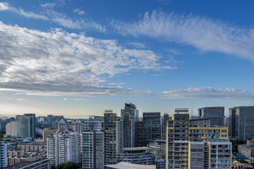 都市蓝天白云图