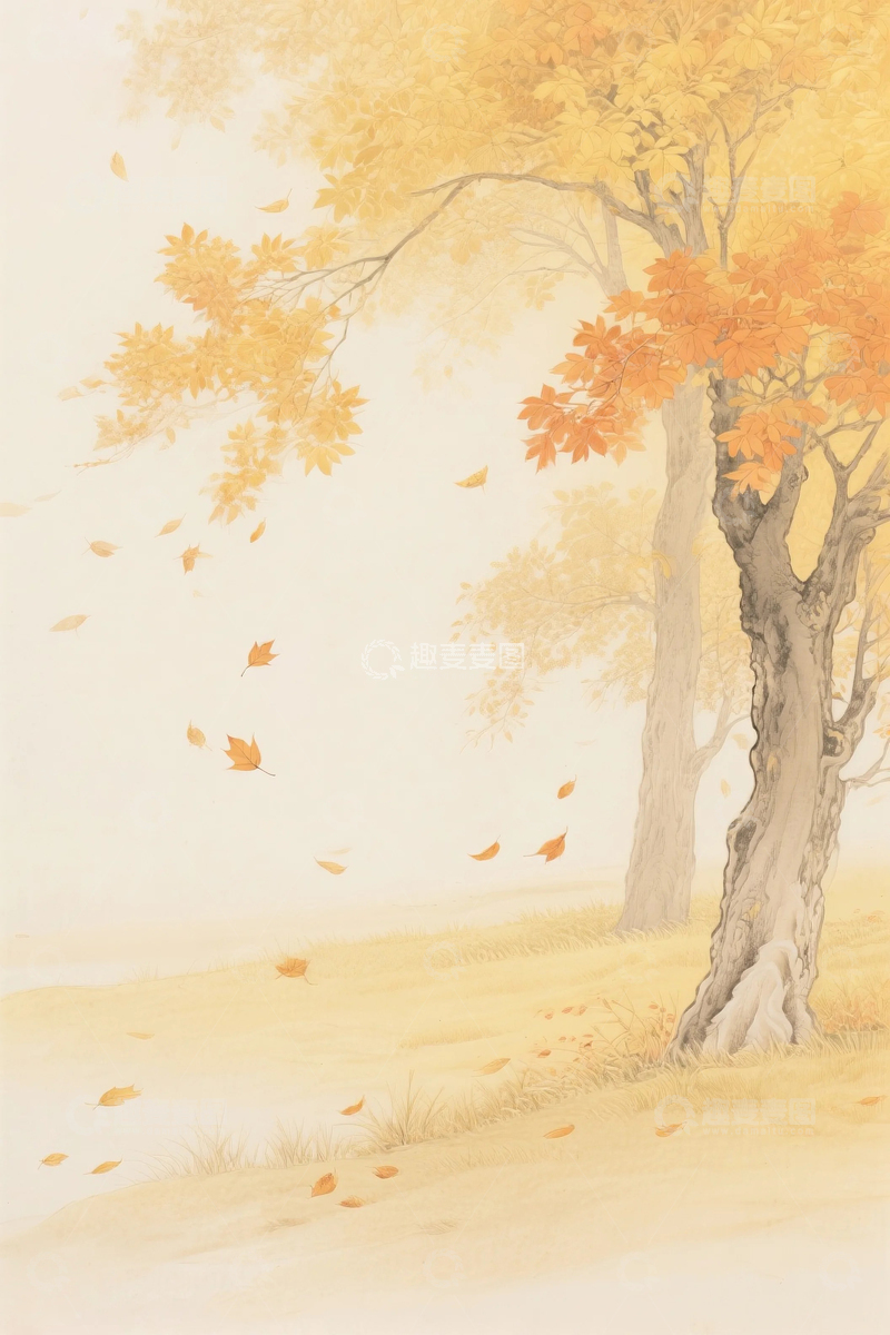 高清大图下载【趣麦麦图】国画国风背景9