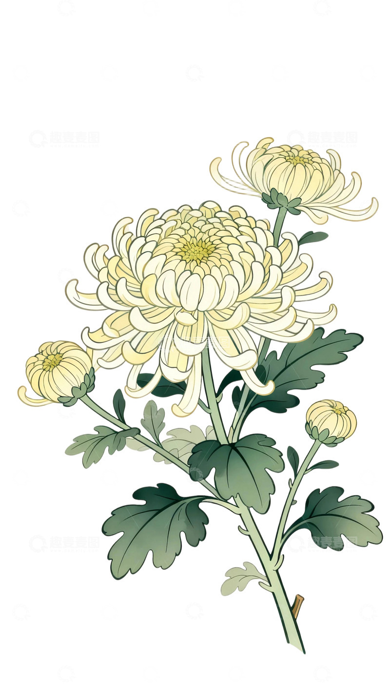 高清大图下载【趣麦麦图】工笔画牡丹图13