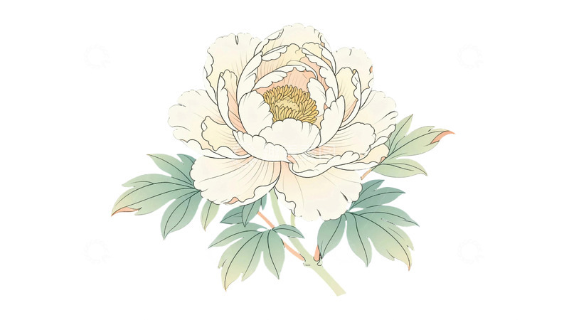 高清大图下载【趣麦麦图】工笔画牡丹图18