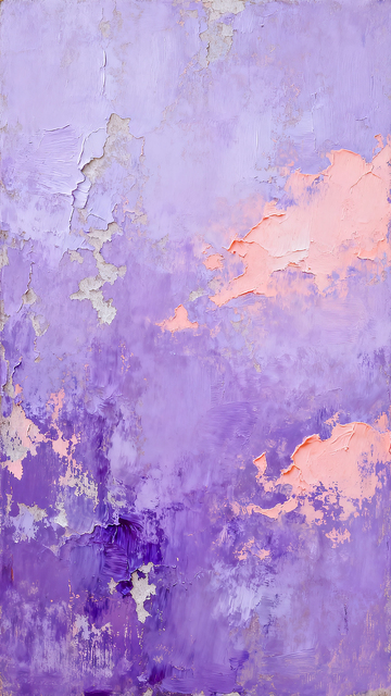 紫橙抽象油画颜料背景肌理感