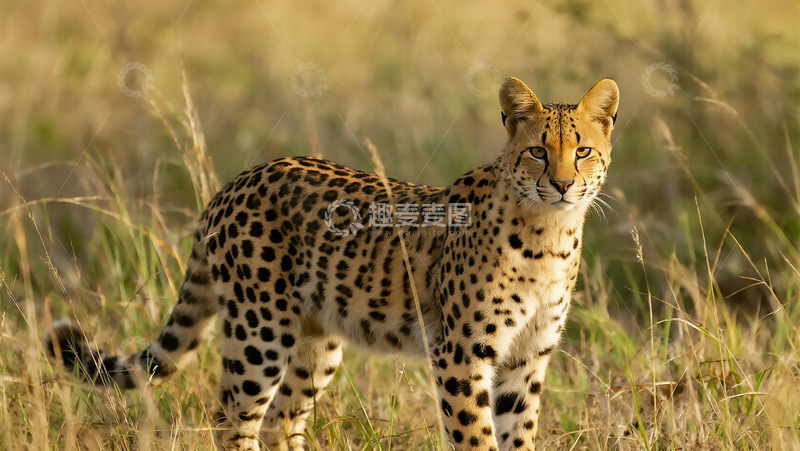 高清大图下载【趣麦麦图】生物百科凶兽之田地豹子