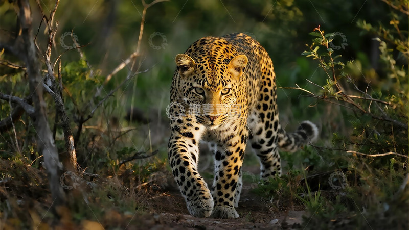 高清大图下载【趣麦麦图】生物百科凶兽之豹子