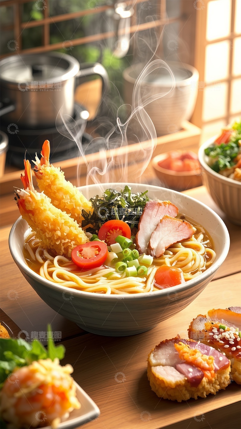 高清大图下载【趣麦麦图】日式拉面美食摄影