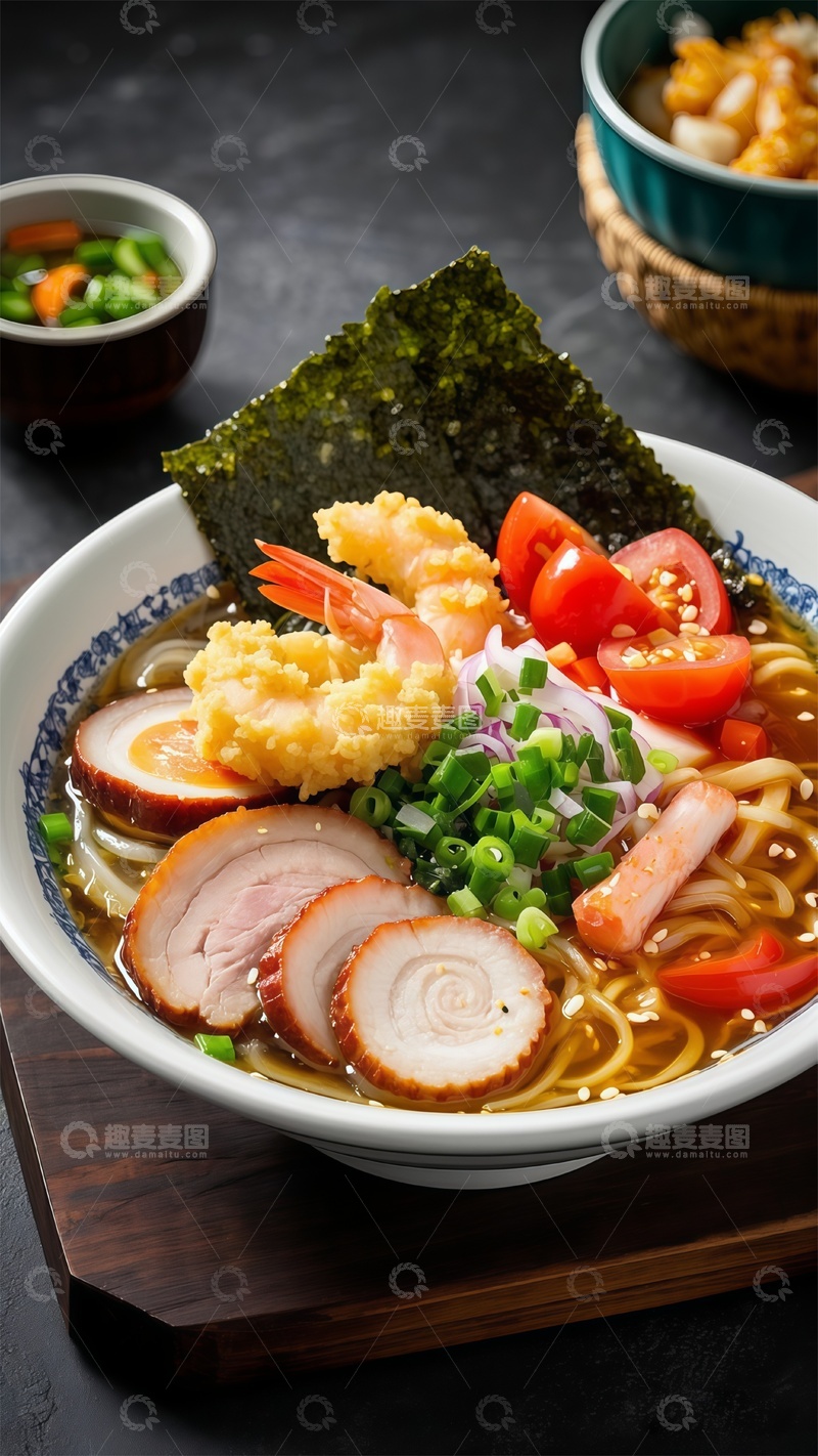高清大图下载【趣麦麦图】日式拉面美食摄影场景