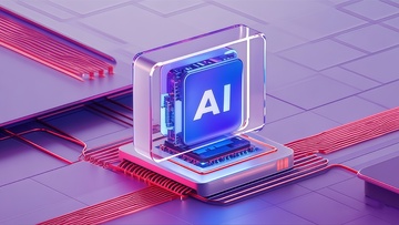 科技感AI芯片未来感图像