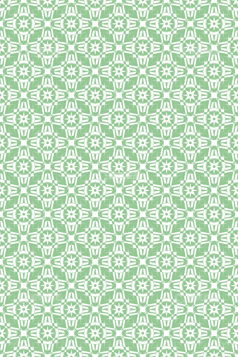 绿色几何花纹无缝图案31