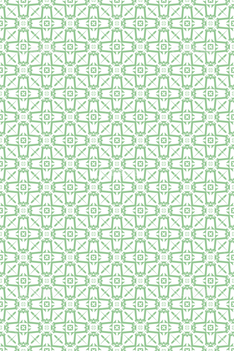 绿色几何花纹无缝图案58