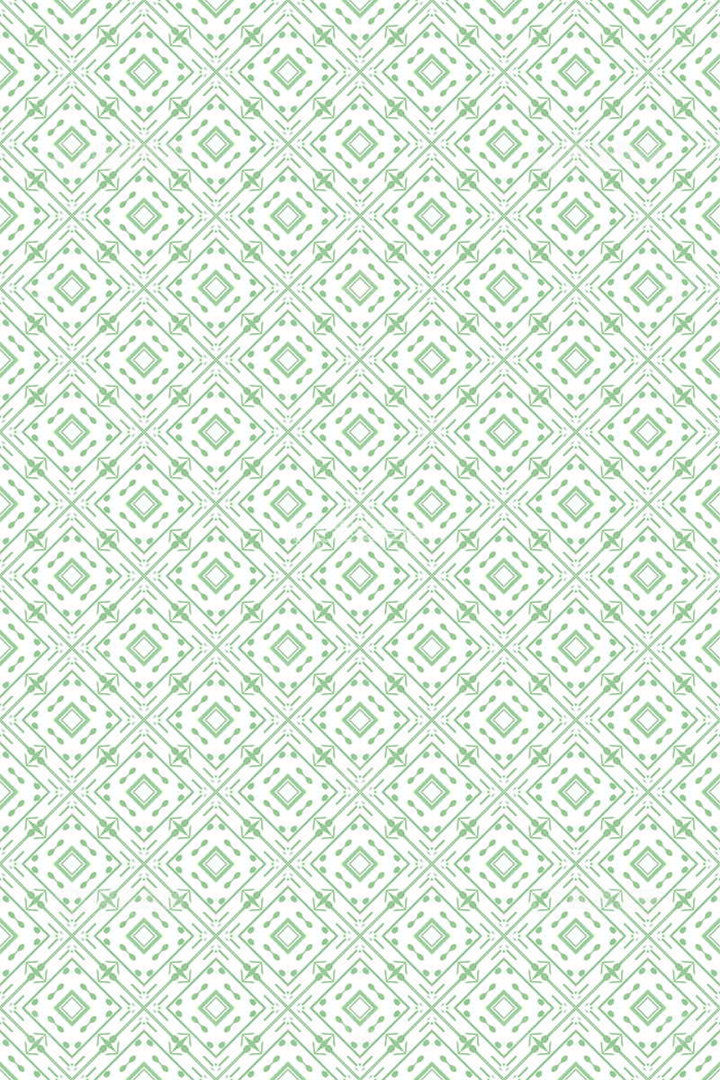 绿色几何花纹无缝图案43