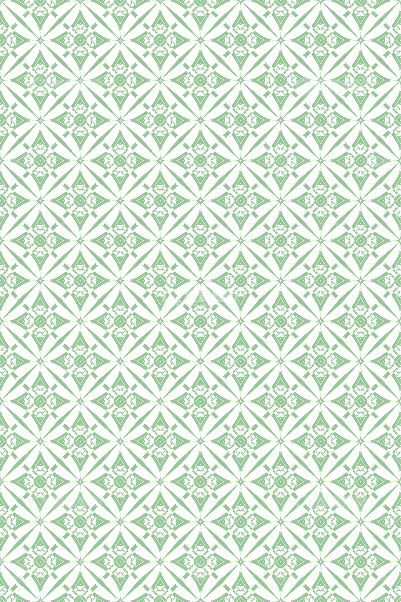绿色几何花纹无缝图案60
