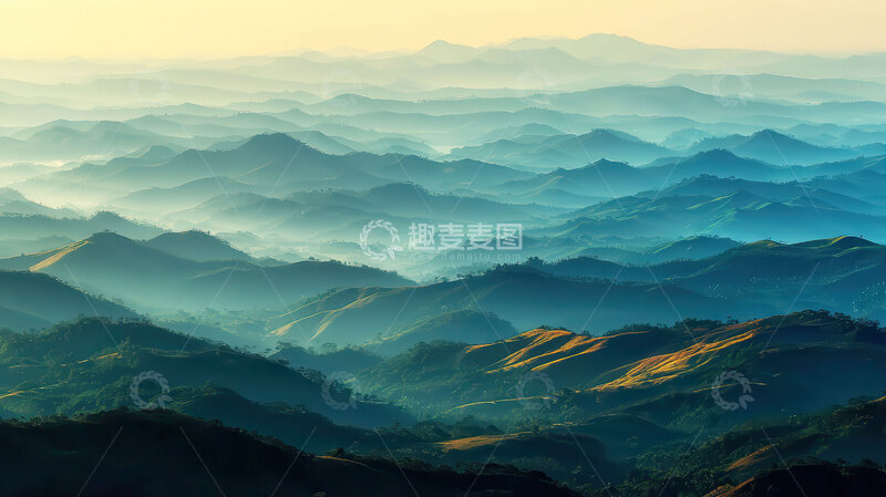 高清大图下载【趣麦麦图】山峦  染秋  沉雄 