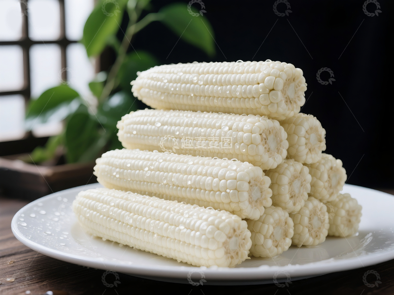 源文件下载【趣麦麦图】东北白糯玉米3