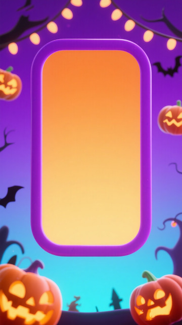 万圣节卡通框背景