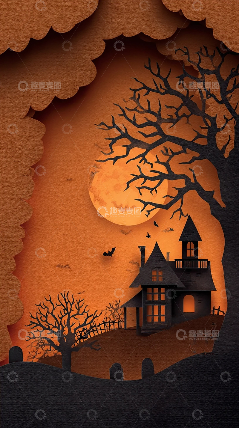 高清大图下载【趣麦麦图】黑暗童话城堡