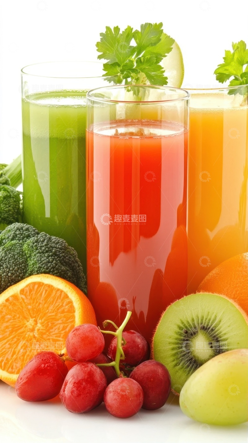 高清大图下载【趣麦麦图】放在桌面上的鲜榨果汁